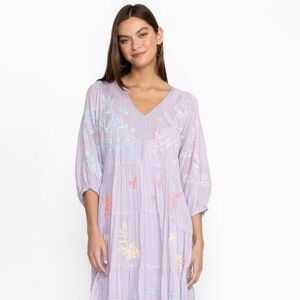 Johnny Was Hazel Dolman tiered maxi dress